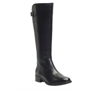 Born Carran Knee High Boot, Black Leather, Size 9.5 / Exellent